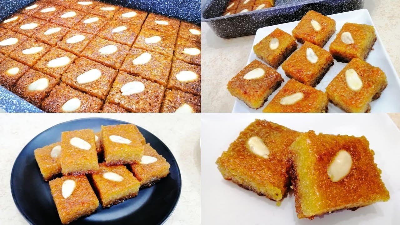 الهريسة المصرية بالمكسرات