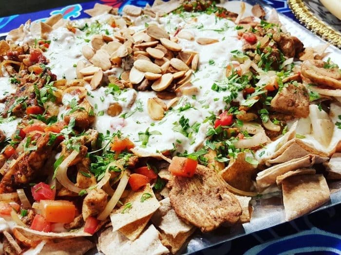 فتة الشاورما السورية على أصولها في المنزل