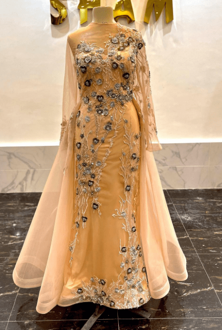 أحدث تصميمات فساتين سواريه محجبات 2024 اشيك فساتين سهرة للأفراح