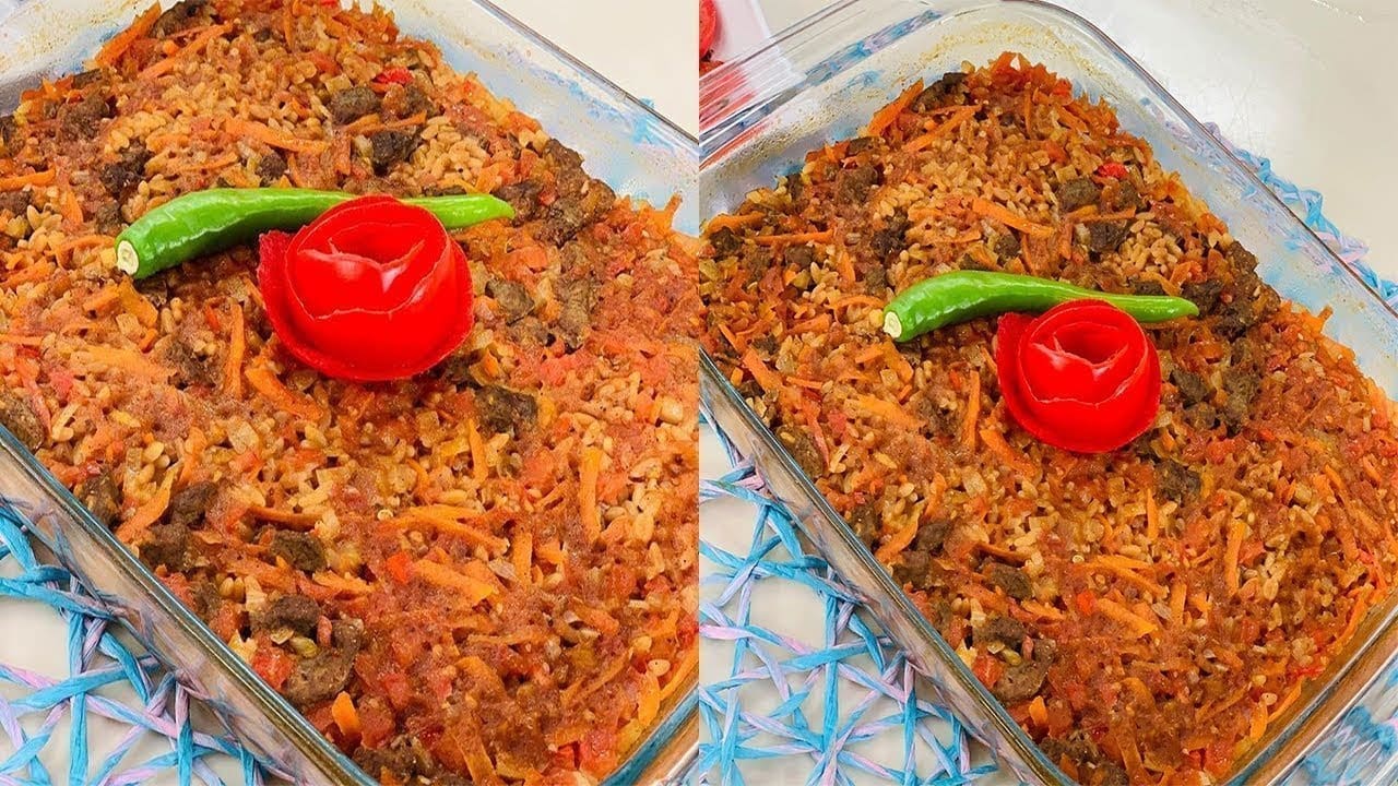طاجن لسان العصفور بالكبدة