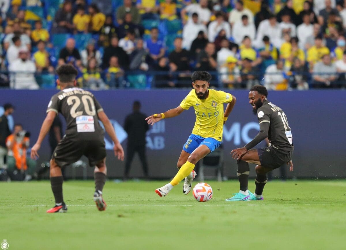 من لقاء النصر وضمك - مصدر الصورة: حساب النصر على تويتر