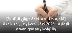 صورة لتقديم طلب مساعدة في ديوان الرئاسة 