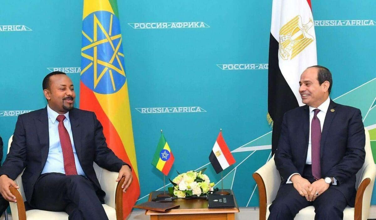 اجتماع بين الرئيس المصري عبد الفتاح السيسي ورئيس اثيوبيا _ المصدر: rassd