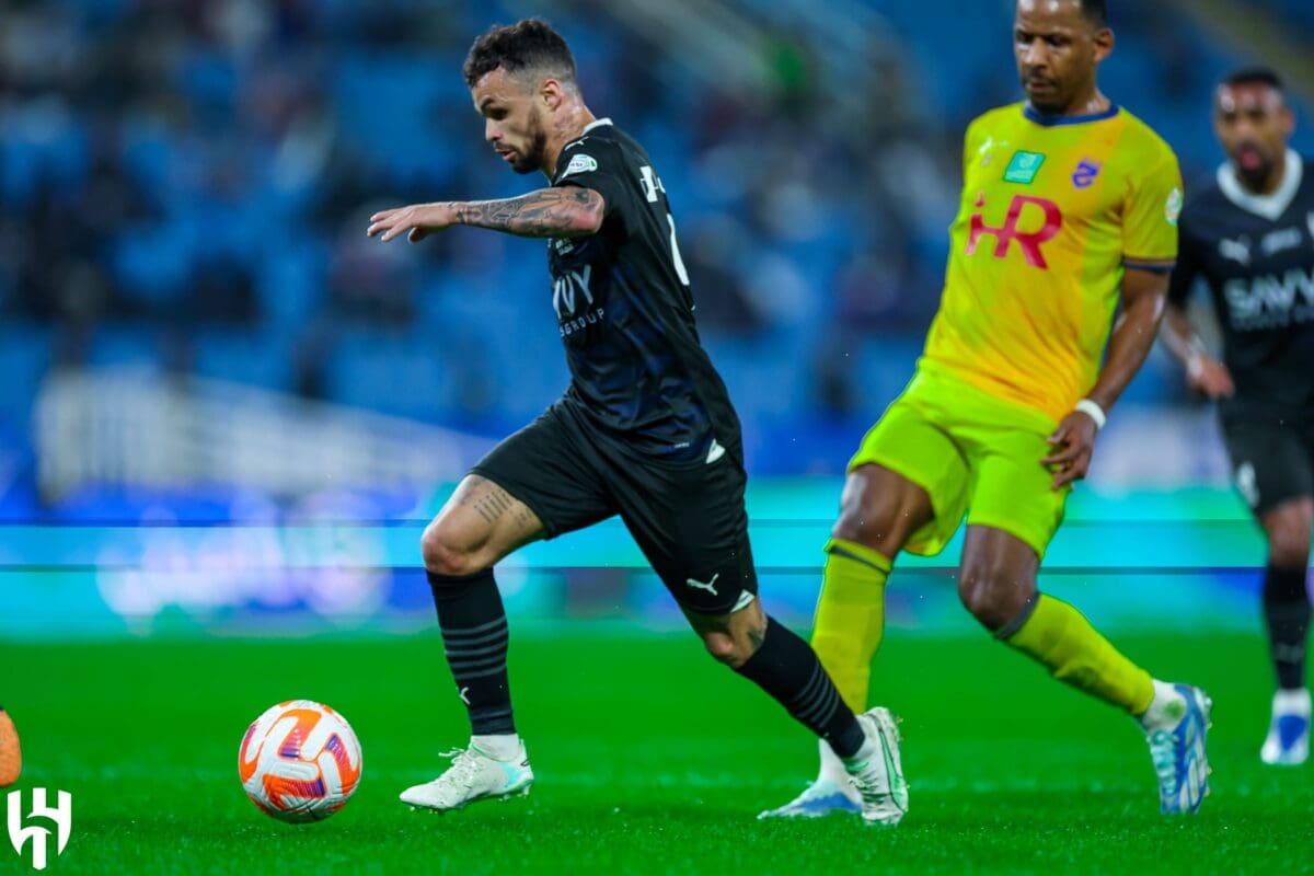 من لقاء الهلال والحزم - مصدر الصورة: حساب نادي الهلال على تويتر