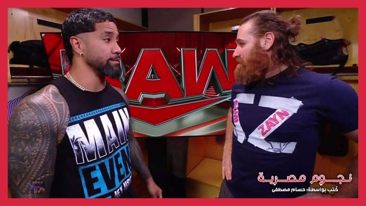 سامي زين وجاي أوسو من كواليس عرض RAW