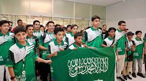 صورة لاحتفال الطلاب السعوديين