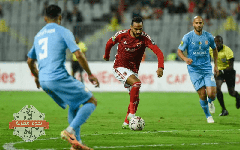 مباراة الأهلي وشباب بلوزداد الجزائري في أبطال أفريقيا 