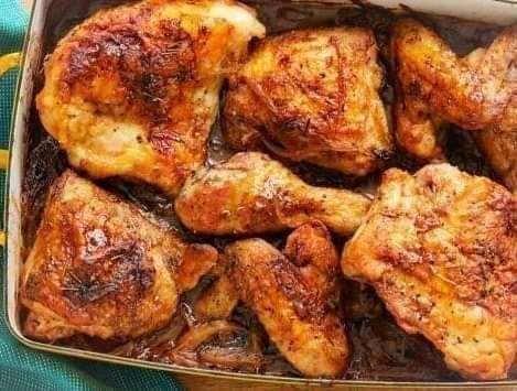 فراخ مشوية دون فرن 