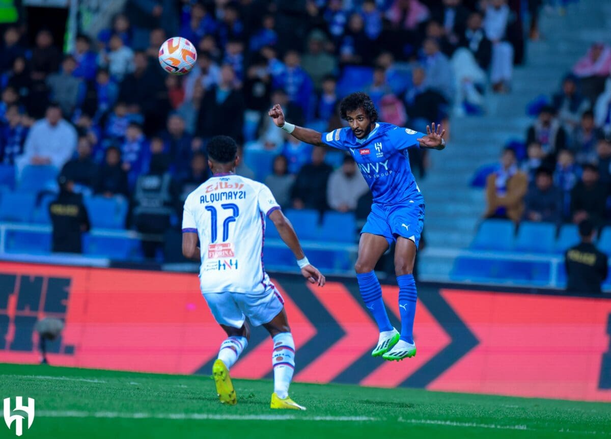 من لقاء الهلال وأبها - مصدر الصورة: حساب الهلال على تويتر