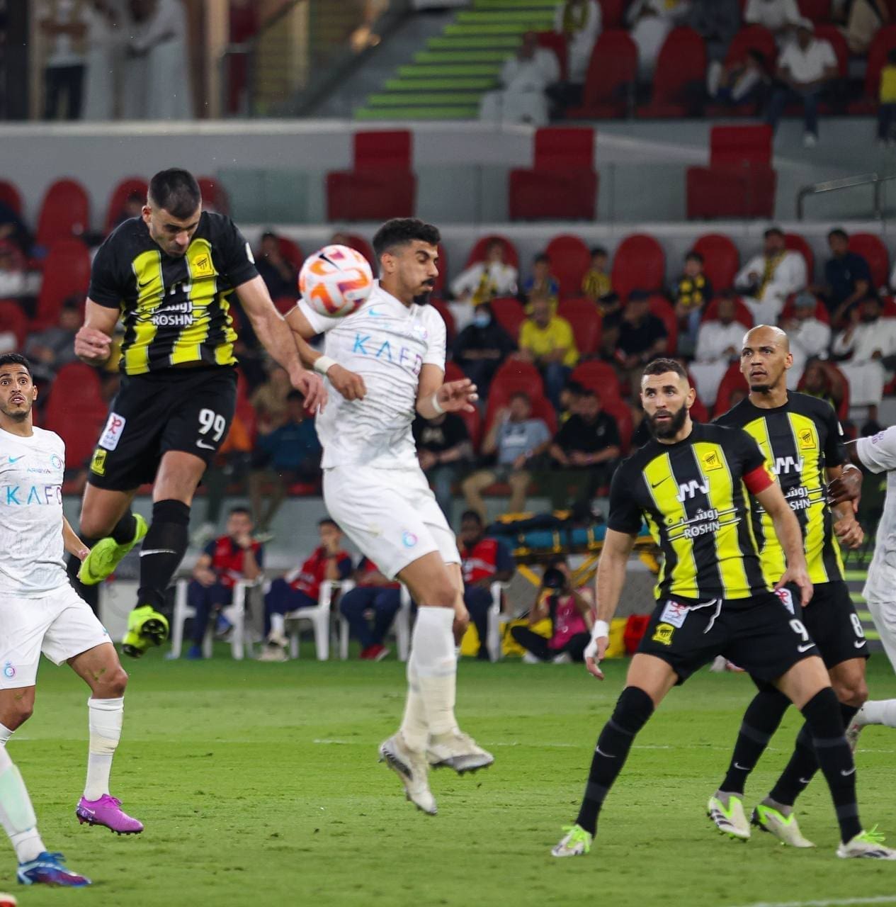 من لقاء النصر واتحاد جدة - مصدر الصورة: حساب الدوري السعودي على تويتر