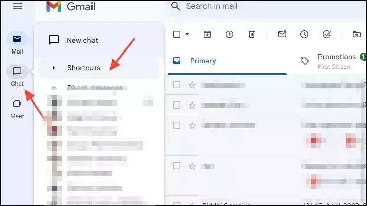 الوصول إلى رسائل دردشة Google "المميزة بنجمة" من Gmail