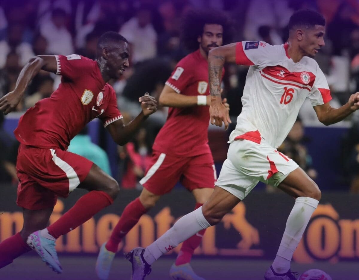 من لقاء قطر ولبنان - مصدر الصورة: حساب الاتحاد اللبناني على تويتر