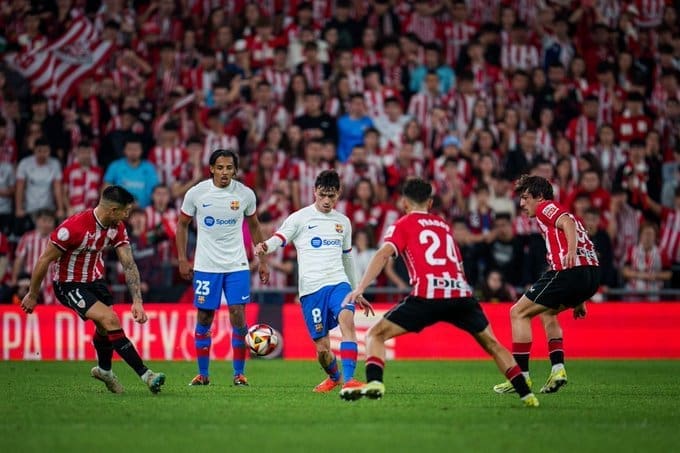 من لقاء برشلونة وأتلتيك بيلباو - مصدر الصورة: حساب برشلونة على تويتر