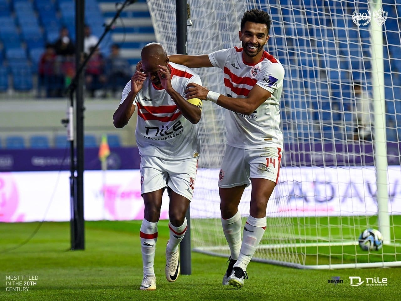 فرحة لاعبي الزمالك - مصدر الصورة: حساب الزمالك على تويتر