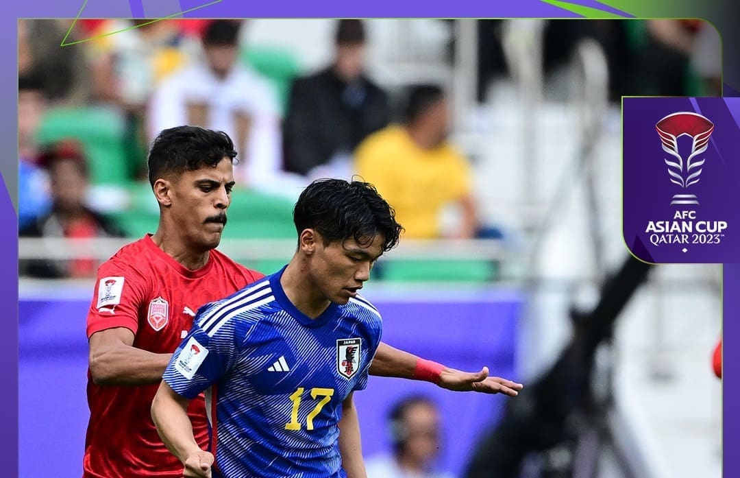 من لقاء البحرين واليابان - مصدر الصورة: حساب كأس آسيا 2023 على تويتر