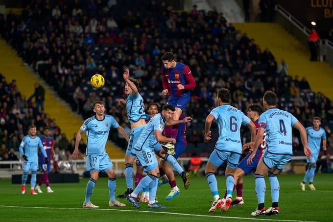 من لقاء برشلونة وأوساسونا - مصدر الصورة: حساب برشلونة على تويتر