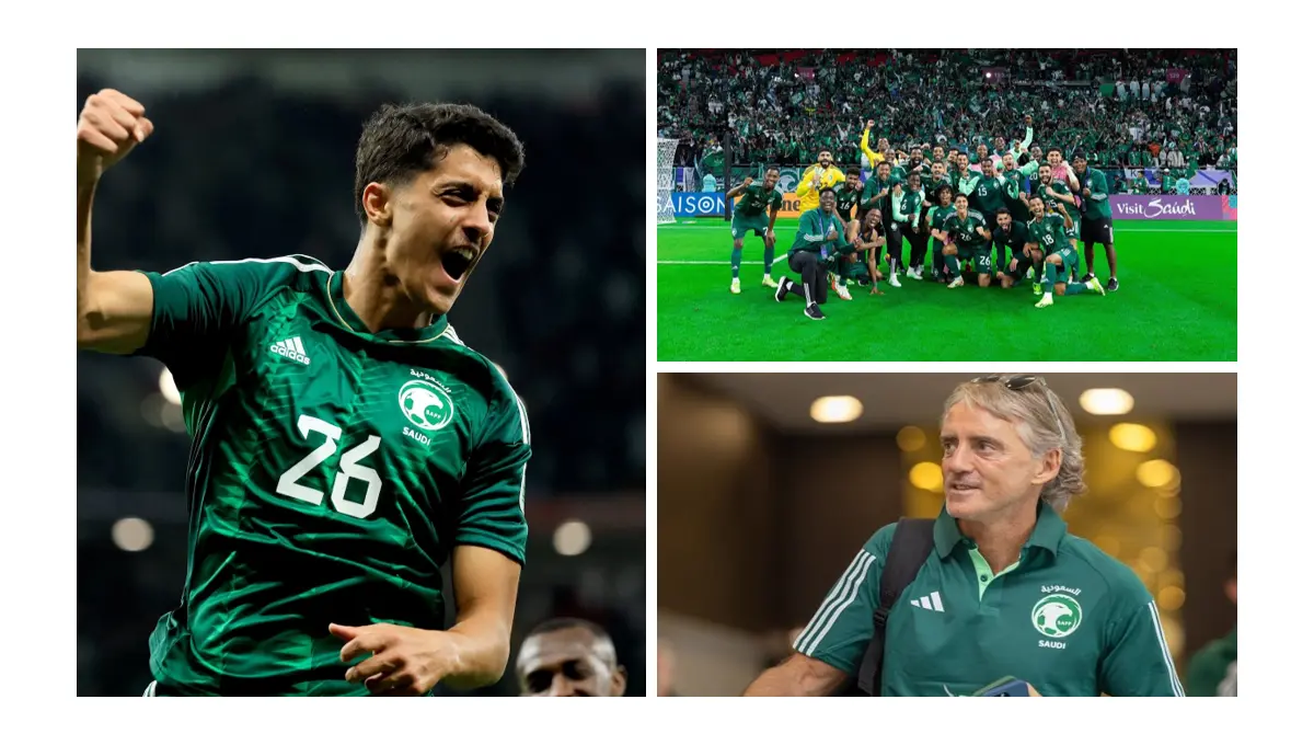 مانشيني مدرب منتخب السعودية لكرة القدم