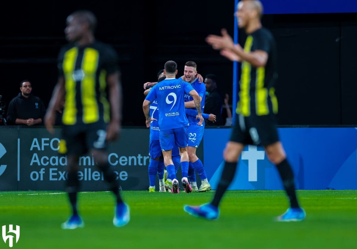 من لقاء الهلال واتحاد جدة - مصدر الصورة: حساب الهلال على تويتر