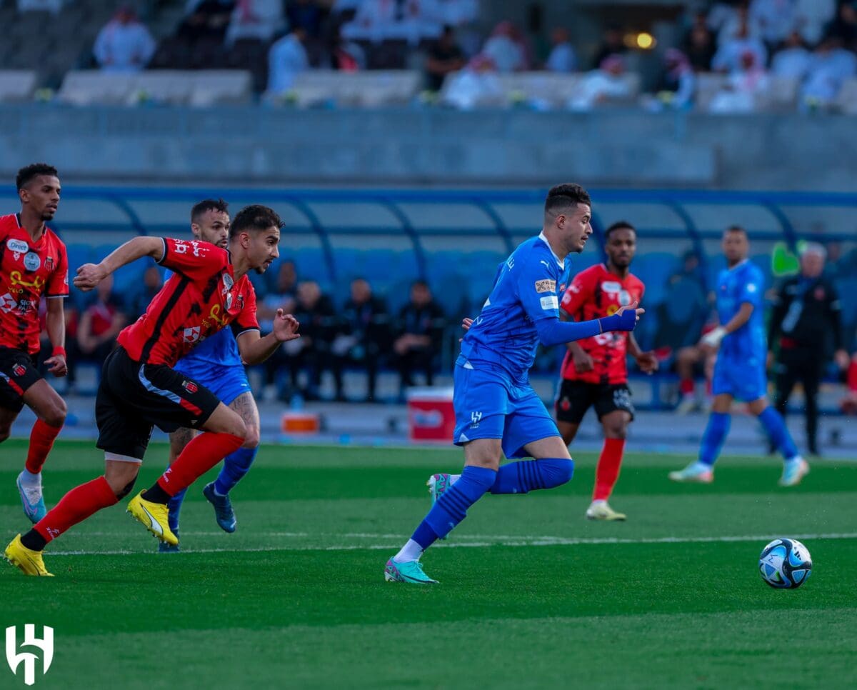 من لقاء الهلال والرياض - مصدر الصورة: حساب الهلال على تويتر