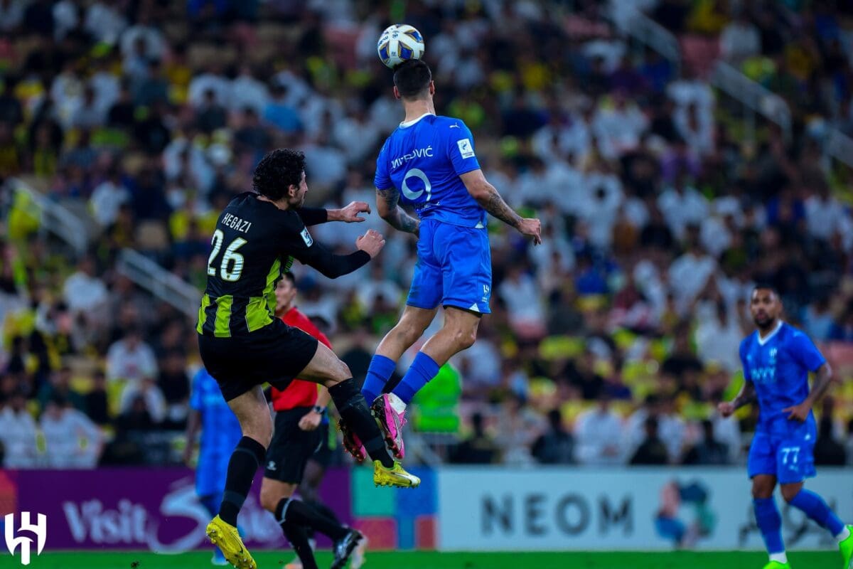 من لقاء الهلال واتحاد جدة - مصدر الصورة: حساب الهلال على تويتر