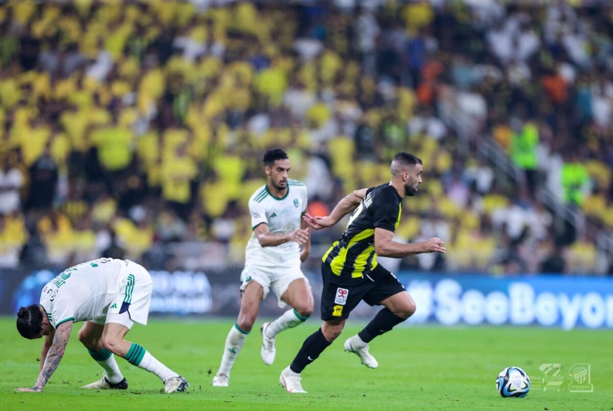 من لقاء الأهلي والاتحاد - مصدر الصورة: حساب الاتحاد على تويتر