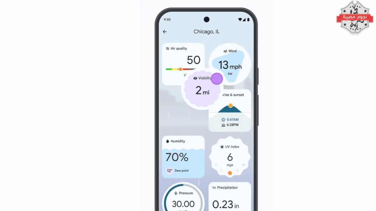 جوجل تطلق تطبيق الطقس الجديد Pixel Weather على أجهزة بيكسل الأقدم