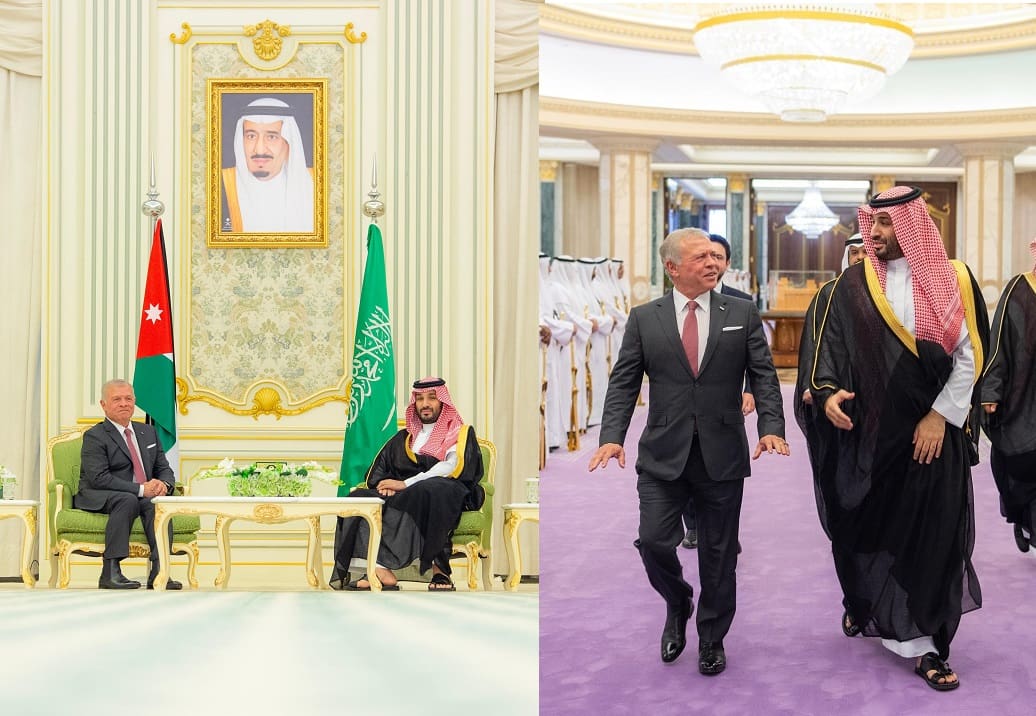 لقاء الأمير محمد بن سلمان بالملك عبدالله ملك الأردن
