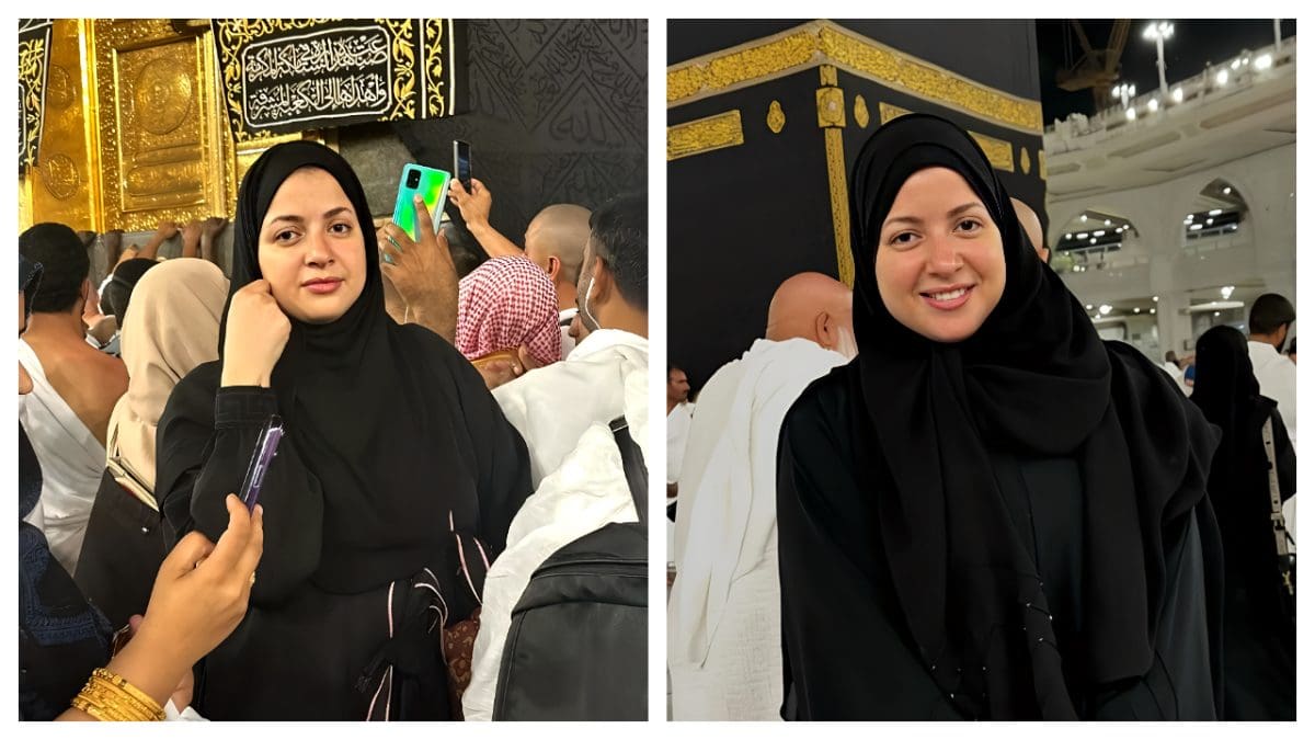 منى فاروق تطل بالنقاب.. هل هناك علاقة بأزمتها الصحية؟