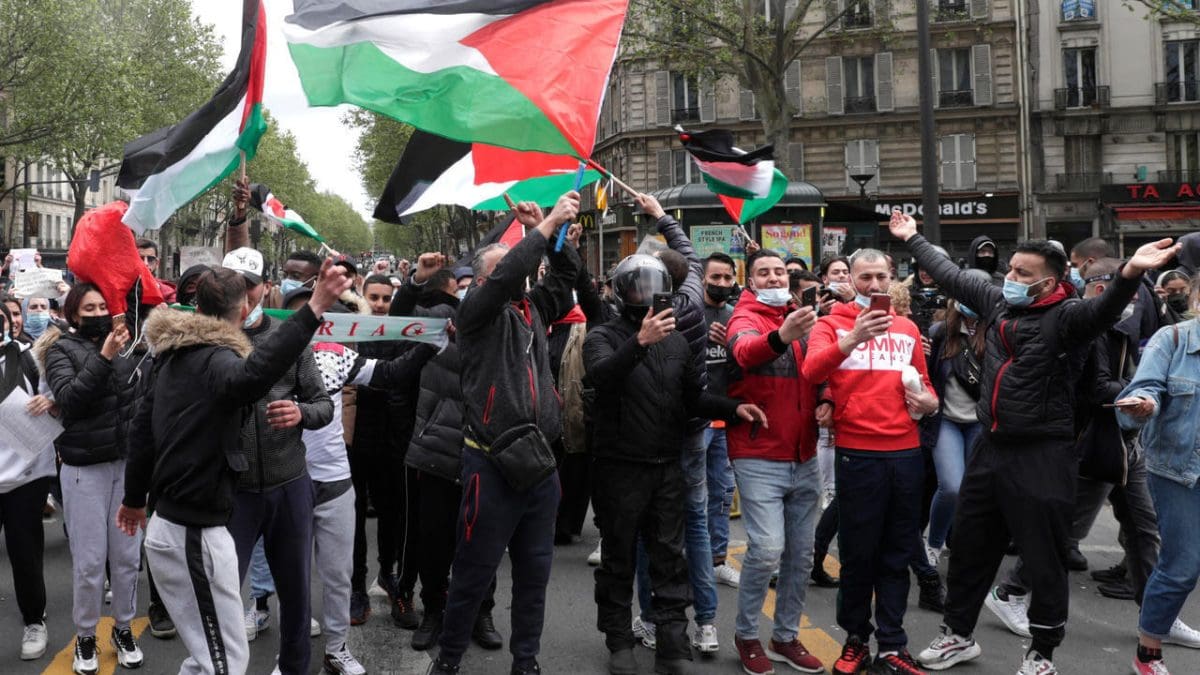 مظاهرات داعمة للفلسطينيين