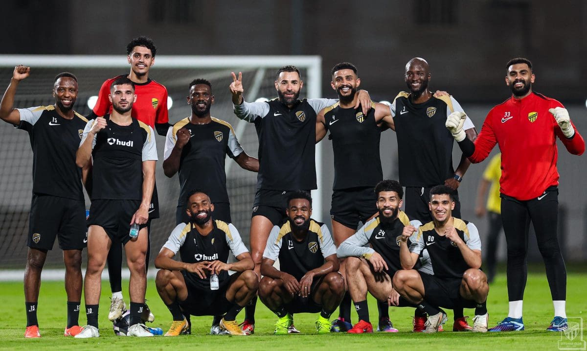 تدريبات الاتحاد السعودي قبل مباراة العروبة