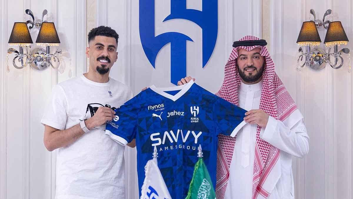 علي لاجامي لاعب الهلال السعودي