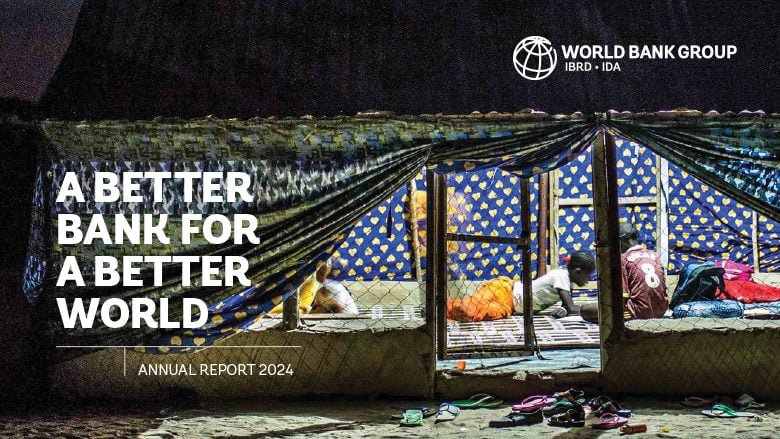 رسم بياني يوضح توزيع تمويل البنك الدولي في الشرق الأوسط وشمال أفريقيا لعام 2024 حسب القطاعات