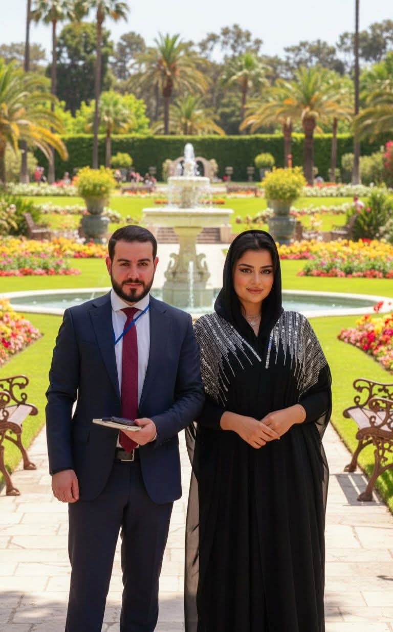 خنساء و زوجها معاذ عضو الحوار السياسي في جينيف 