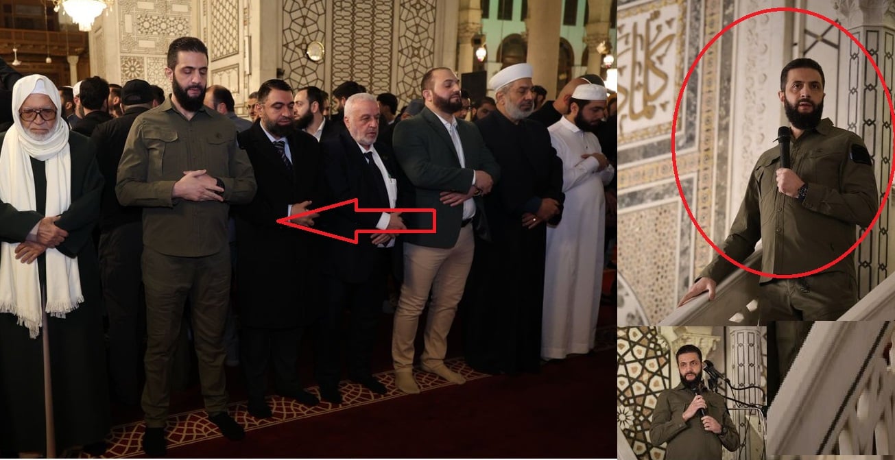 عاجل.. الرئيس السوري أحمد الشرع بالزي العسكري ويصعد منبر المسجد الأموي "فماذا قال في ذكرى التحرير"